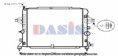 AKS DASIS 150104n -  Радиатор, охлаждение двигателя